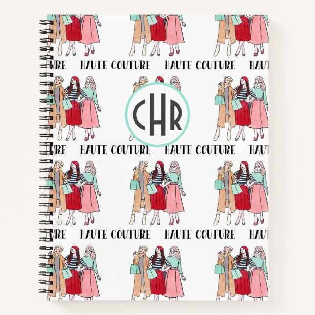 Cuaderno Haute Couture | Moda | París | Monograma (Anverso)