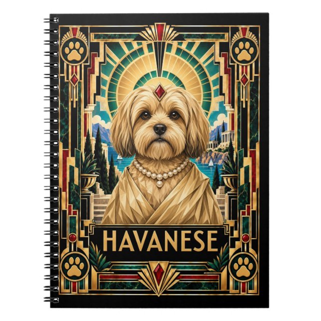 Cuaderno Havanés, perro Art Deco (Frente)