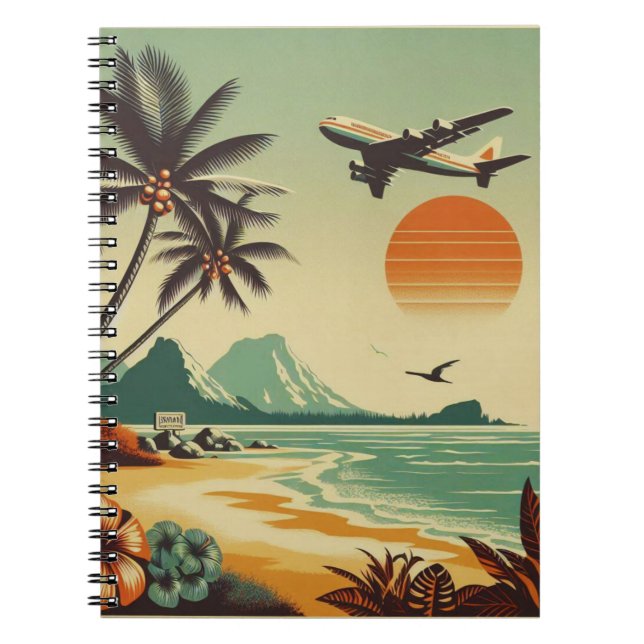 Cuaderno Hawai vintage/Tropical (Frente)