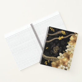 Cuaderno hawaiano Golden Hibiscus y Tapa Fusion