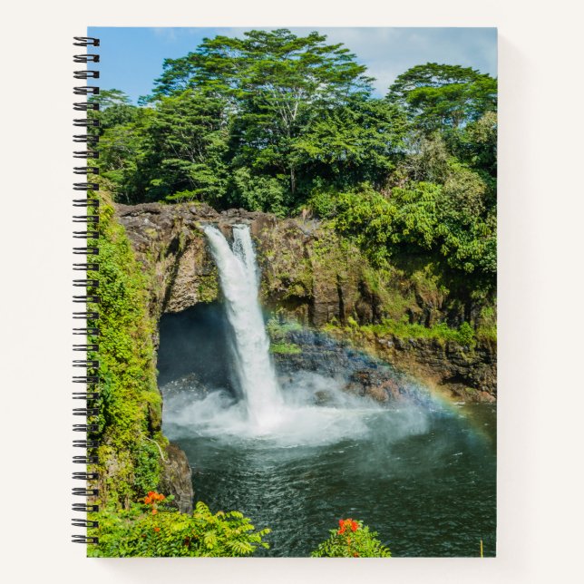 Cuaderno Hawaii, el arcoiris cae en Hilo (Anverso)