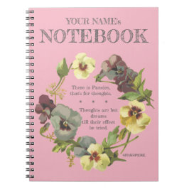 Cuaderno "Hay Pansies, para..." Personalizar