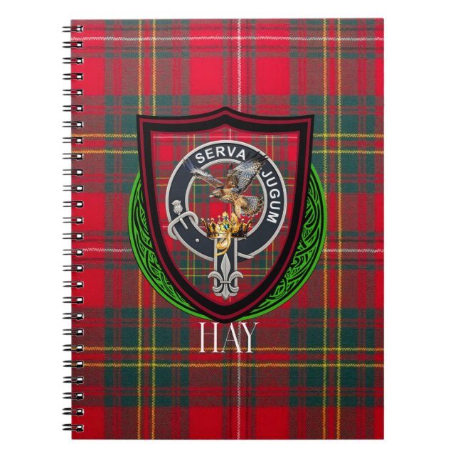 Cuaderno Hay Scottish Clan Tartán & Cresta (Frente)
