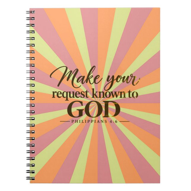 Cuaderno Haz conocer tu petición a Dios (Frente)