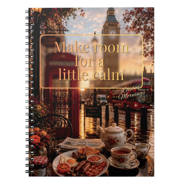 Cuaderno Haz Espacio Para Un Diario de Londres Tranquilo (Frente)