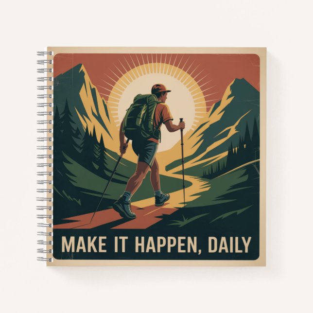 Cuaderno Haz que suceda, diariamente (Anverso)