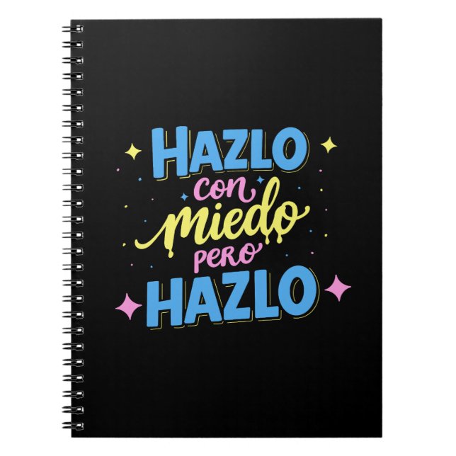 Cuaderno Hazlo con miedo, pero hazlo (Frente)