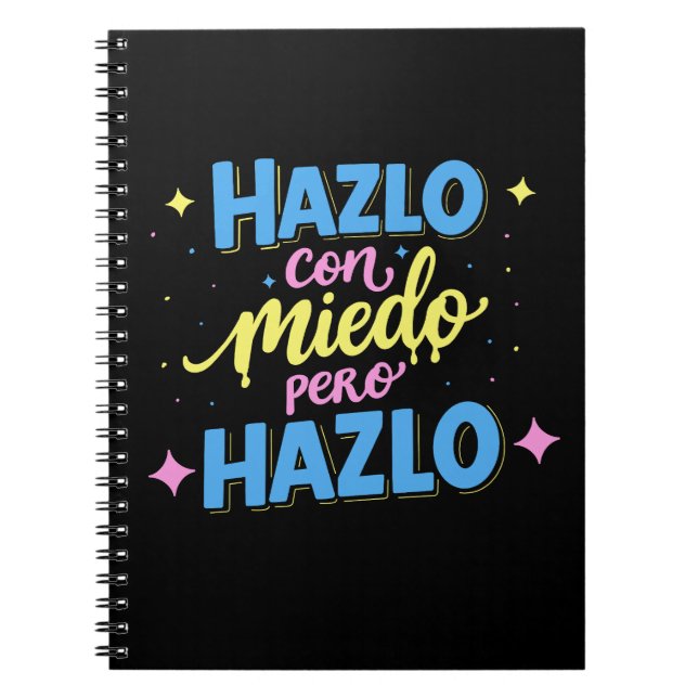 Cuaderno Hazlo con miedo, pero hazlo (Frente)
