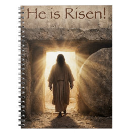 Cuaderno He is Risen -Christian themed spiral