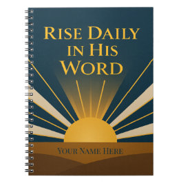 Cuaderno He Is Risen Personalized Faith Journal