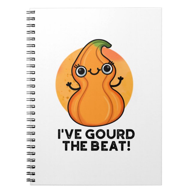 Cuaderno He llorado a la paliza divertida Veggie Pun (Frente)