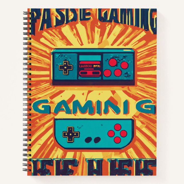 Cuaderno He parado mi juego retro para estar aquí - Gracios (Anverso)