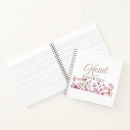 Cuaderno Head Gardener Floral Mother’s Day & Birthday Gift