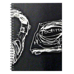 Cuaderno Headphone and DJ Turntable MK2