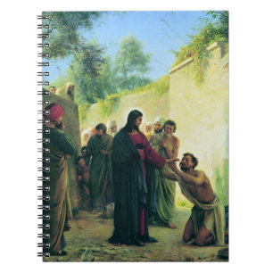 Cuaderno Healing the Blind Man by Carl Bloch