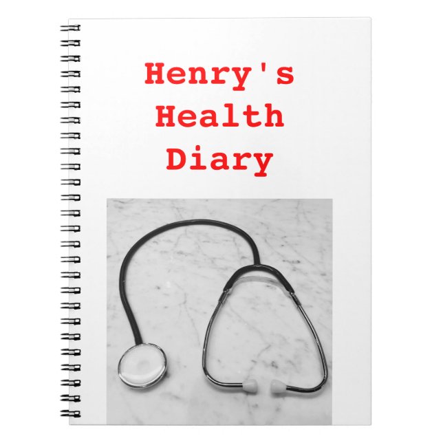 Cuaderno Health Diary 4Henry (Frente)