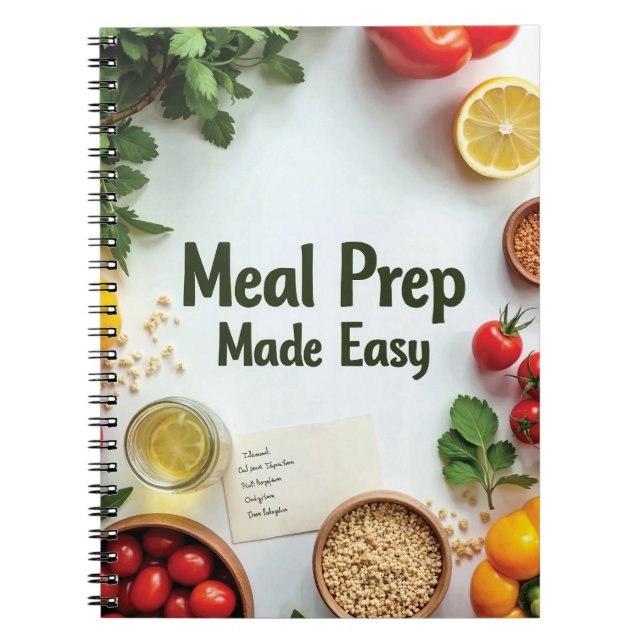 Cuaderno Healthy Meal Planner (Frente)
