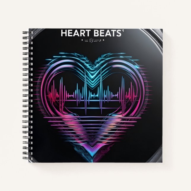 Cuaderno Heart Beats Journal – Write What Makes Your Heart  (Anverso)