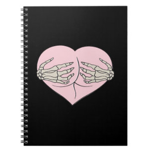 Cuaderno Heart Butt Hug Skeleton Hands Classic