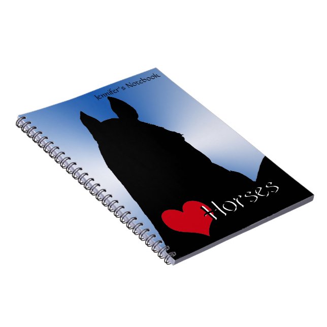 Cuaderno Heart Horses I (blue metallic burst) (Lado Derecho)