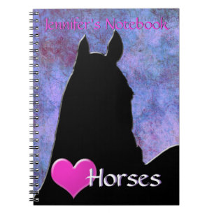 Cuaderno Heart Horses I (purple/blue)