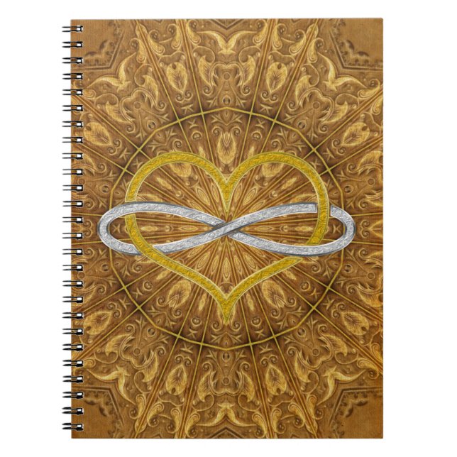 Cuaderno Heart Infinity Gold Silver (Frente)