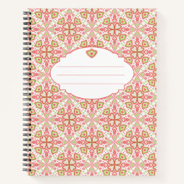 Cuaderno Heart Pattern Notebook – Customize Interior Pages