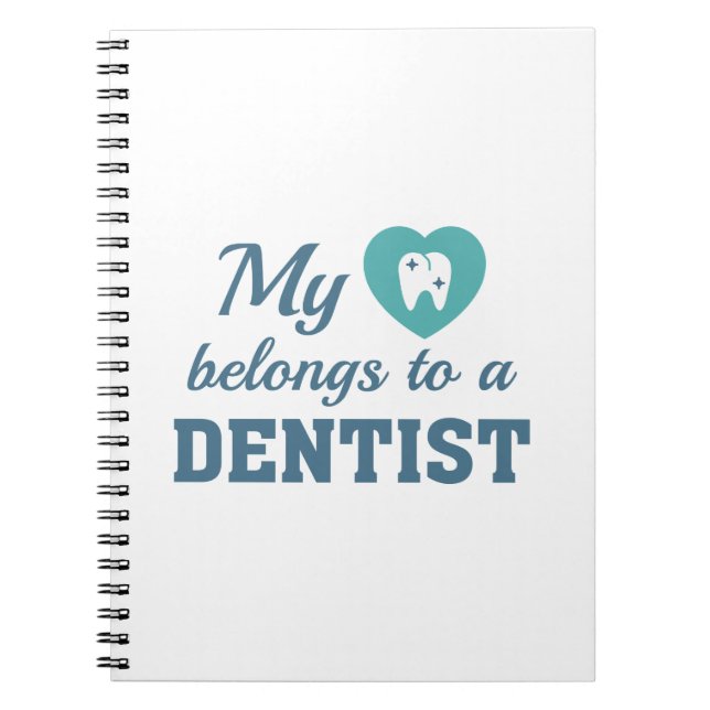 Cuaderno Heart Pertenece a Dentist (Frente)