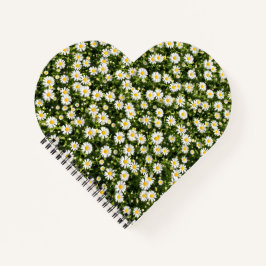 Cuaderno Heart-Shaped Daisy Meadow Notebook