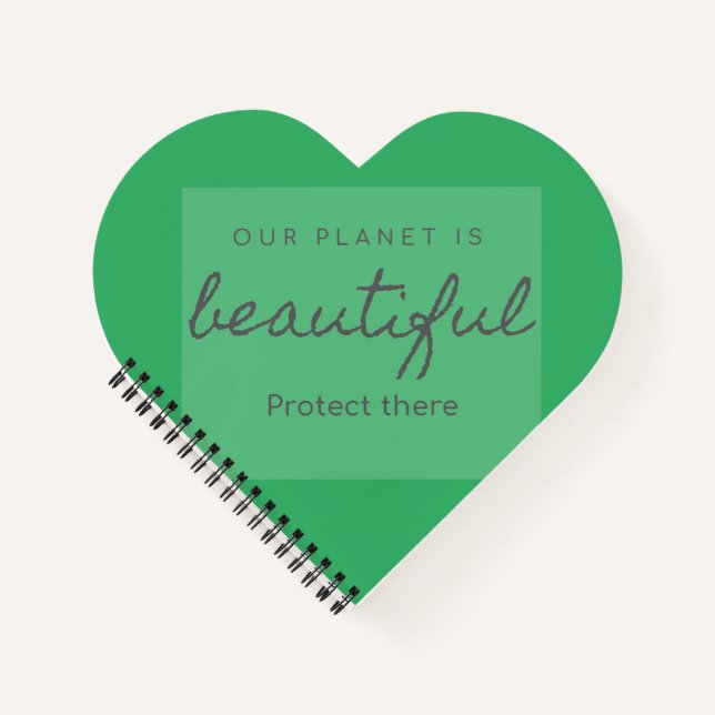 Cuaderno Heart-shaped spiral notebook /carnet à spirale (Anverso)