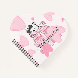 Cuaderno Heart Shaped Spiral Notebook – Customize Your Love