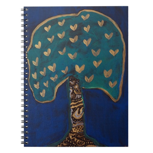 Cuaderno Hearts Tree Love Magic Ilustracion Notebook (Frente)