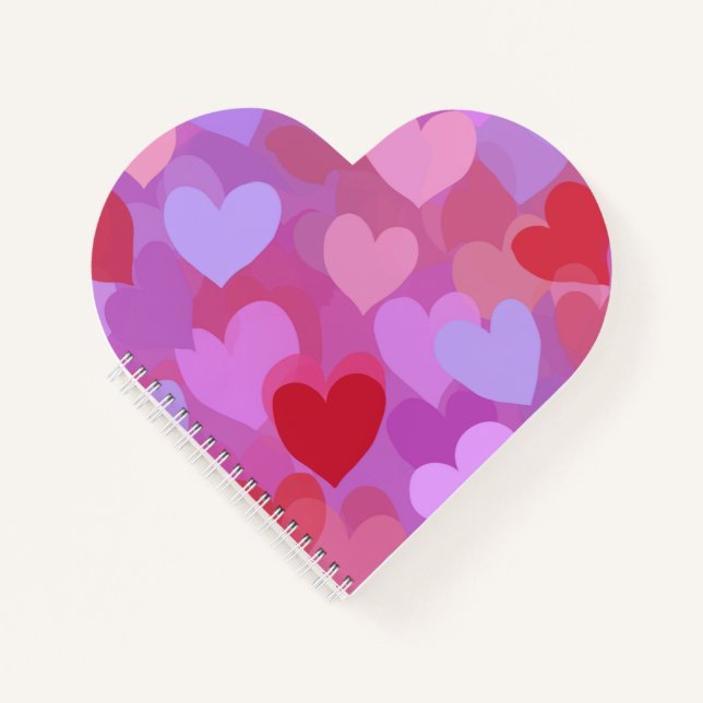Cuaderno Hearts Valentine's Day Love Design (Anverso)