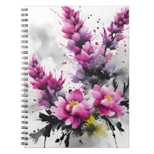 Cuaderno Heather - Flores de acuarela