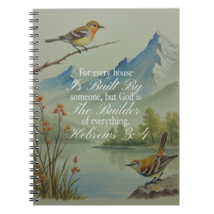 Cuaderno Hebreos 3:4 Dios el Constructor Escrituras   Crist