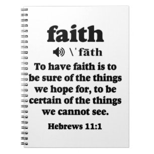 Cuaderno Hebrews 11-1 Faith defined