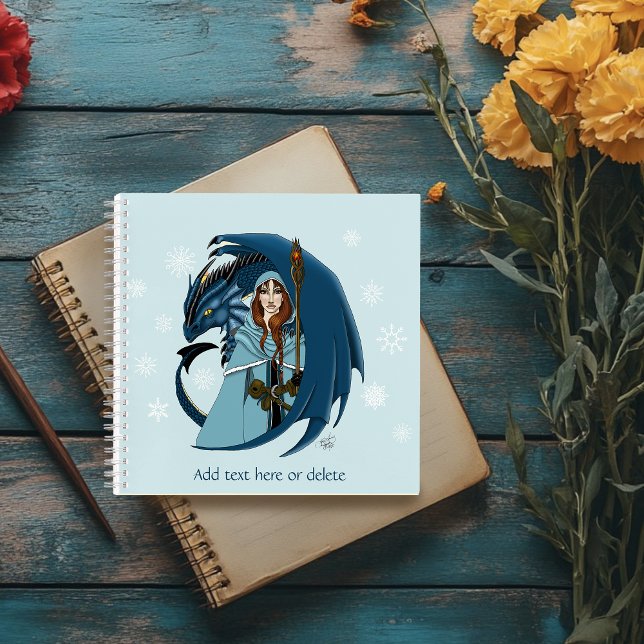 Cuaderno Hechicera del Dragón Azul Copos de Nieve (Subido por el creador)
