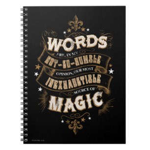 Cuaderno Hechizo de Harry Potter   Las Palabras Son Nuestro