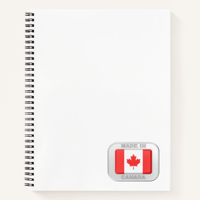 Cuaderno Hecho en Canadá (Anverso)