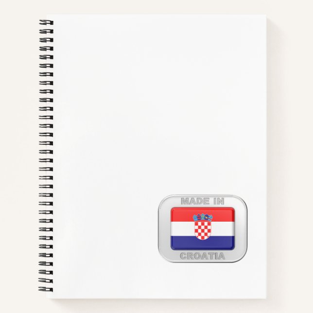 Cuaderno Hecho en Croacia (Anverso)
