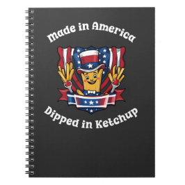 Cuaderno Hecho en Estados Unidos hundido en Ketchup Patriot