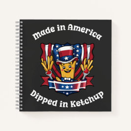 Cuaderno Hecho en Estados Unidos hundido en Ketchup Patriot