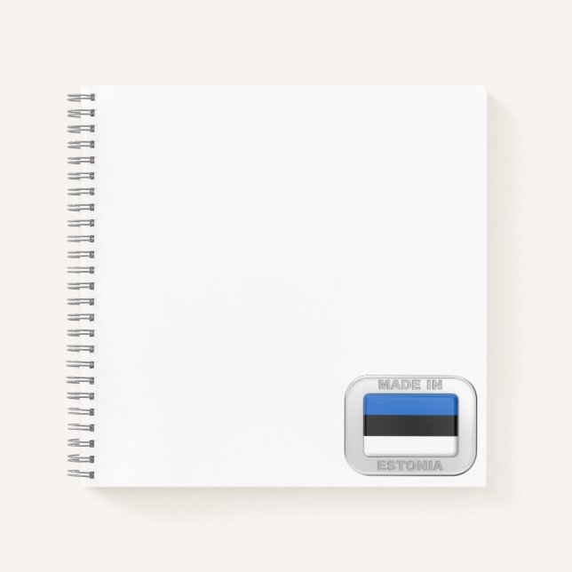 Cuaderno Hecho en Estonia (Anverso)