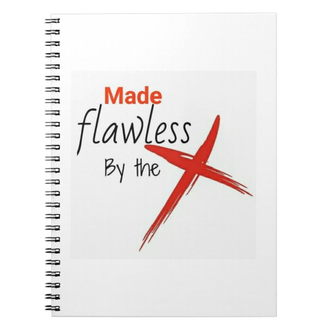 Cuaderno Hecho impecable por la cruz. (Frente)