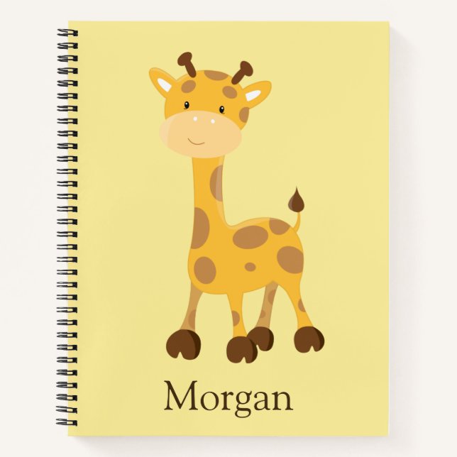 Cuaderno Hechos de Cute Giraffe (Anverso)