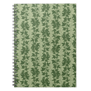 Cuaderno Hedera Ivy Vines - patrón D_L verde botánico.
