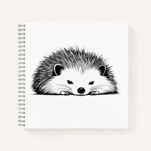 Cuaderno Hedgehog Adorable Cute Animal Dormir Relajante