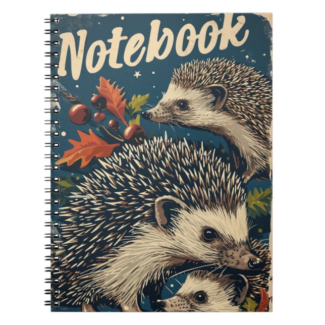 Cuaderno Hedgehogs Vintage (Frente)
