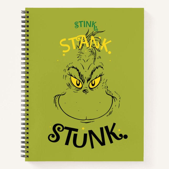 Cuaderno Hedor Apestaba Apestó Cita del Señor Grinch (Anverso)