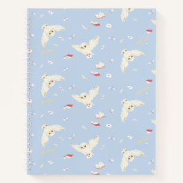 Cuaderno Hedwig Owl Post Letters and Books Pattern
